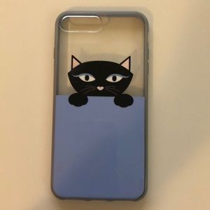 Kate spade iPhone 8 Plus case with black cat